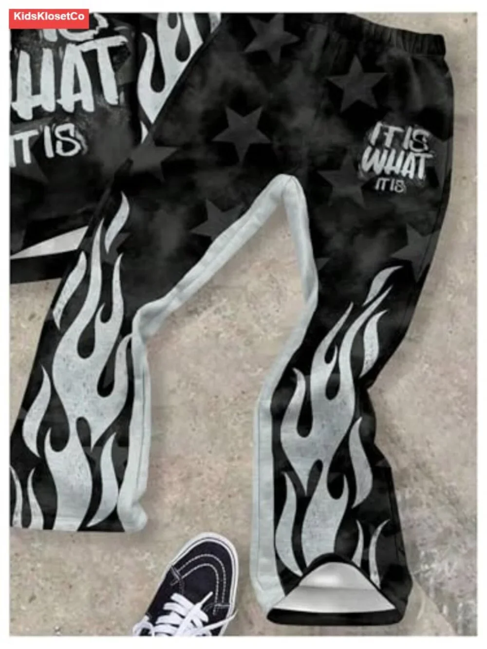 Boys 2 Piece Sweatsuit Hoodie and Sweatpants Set Letter Star Graphic
